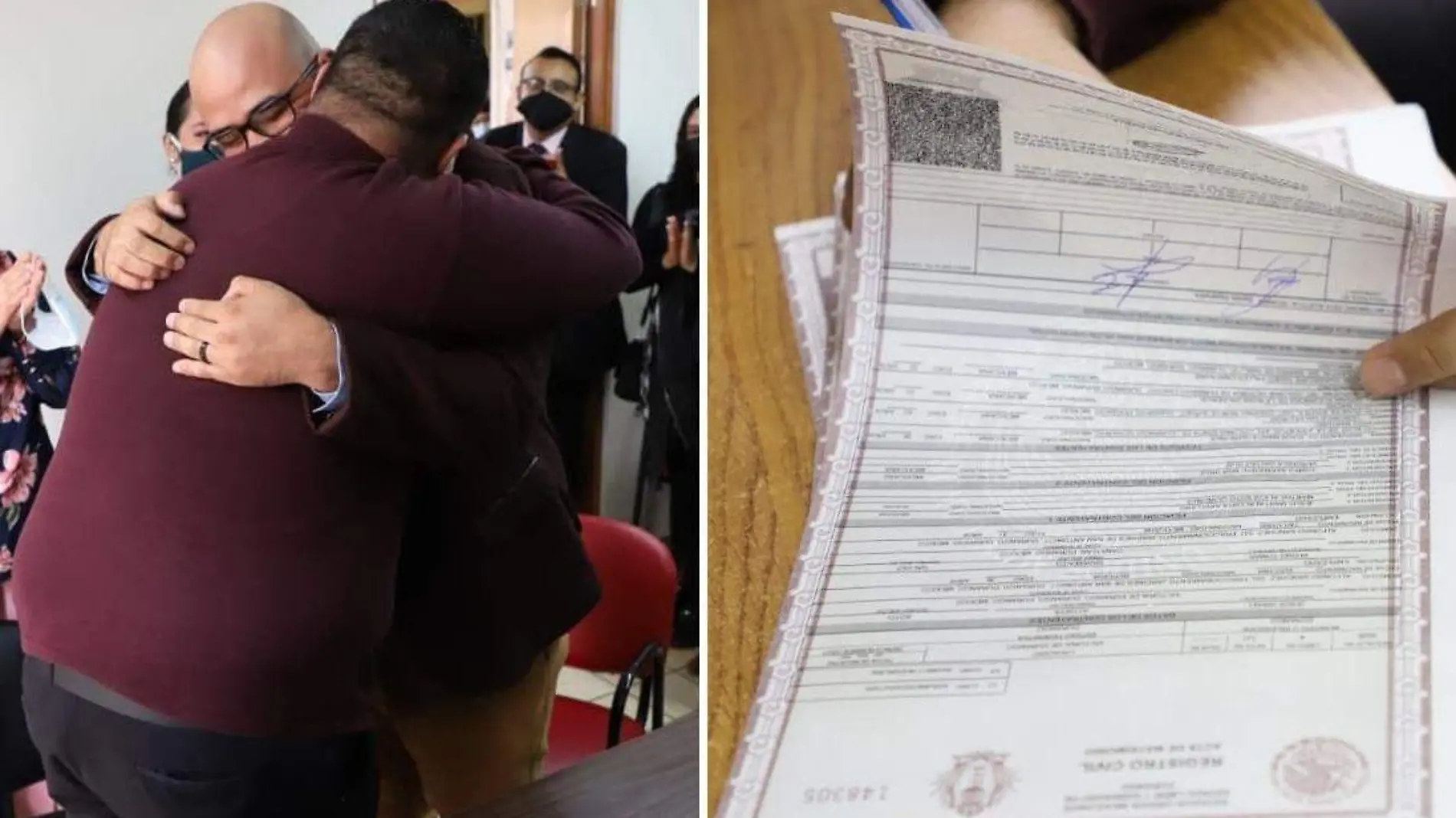 Pirmera pareja en casarse por el Registro Civil en Durango